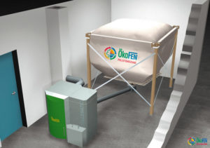 komplettanlage pelletskessel und lager